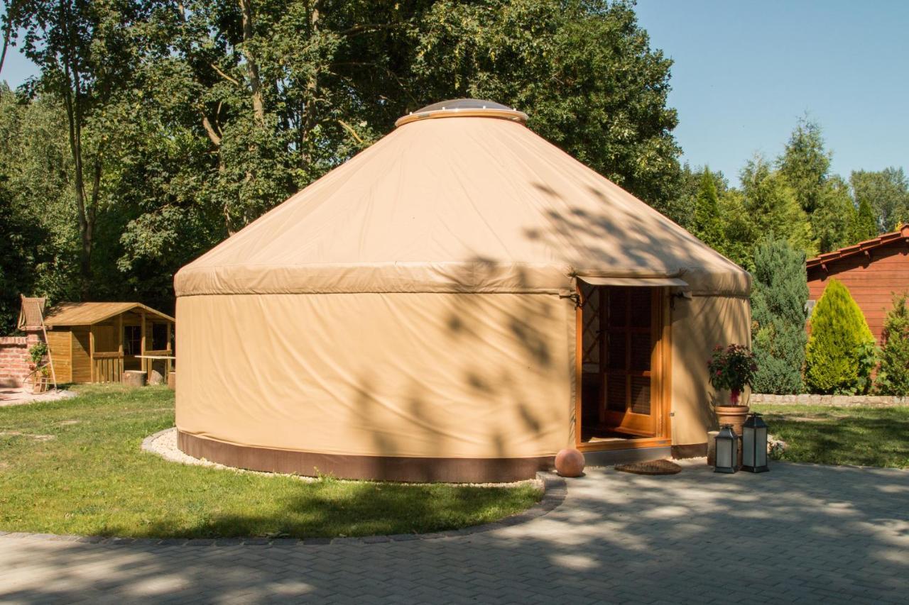 Moderne Jurte Herbsleben Exterior photo